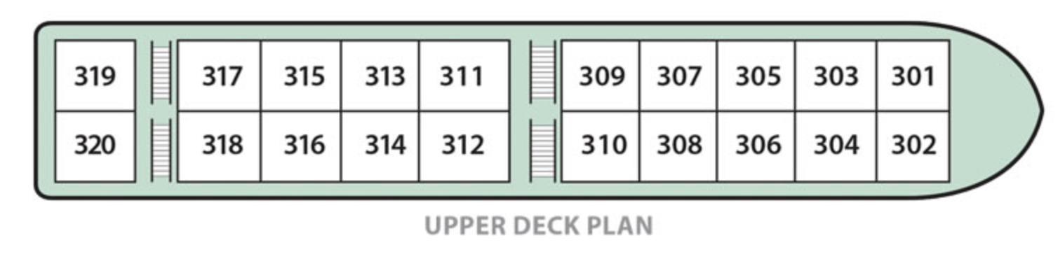 Pandaw Cruises RV Bassac Deck Plans Upper Deck.png